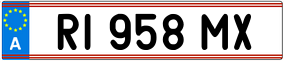 Trailer License Plate
